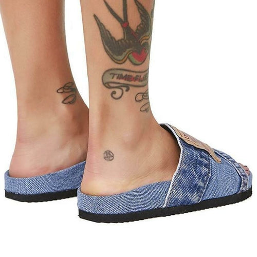 Denim Slides Blue/Black